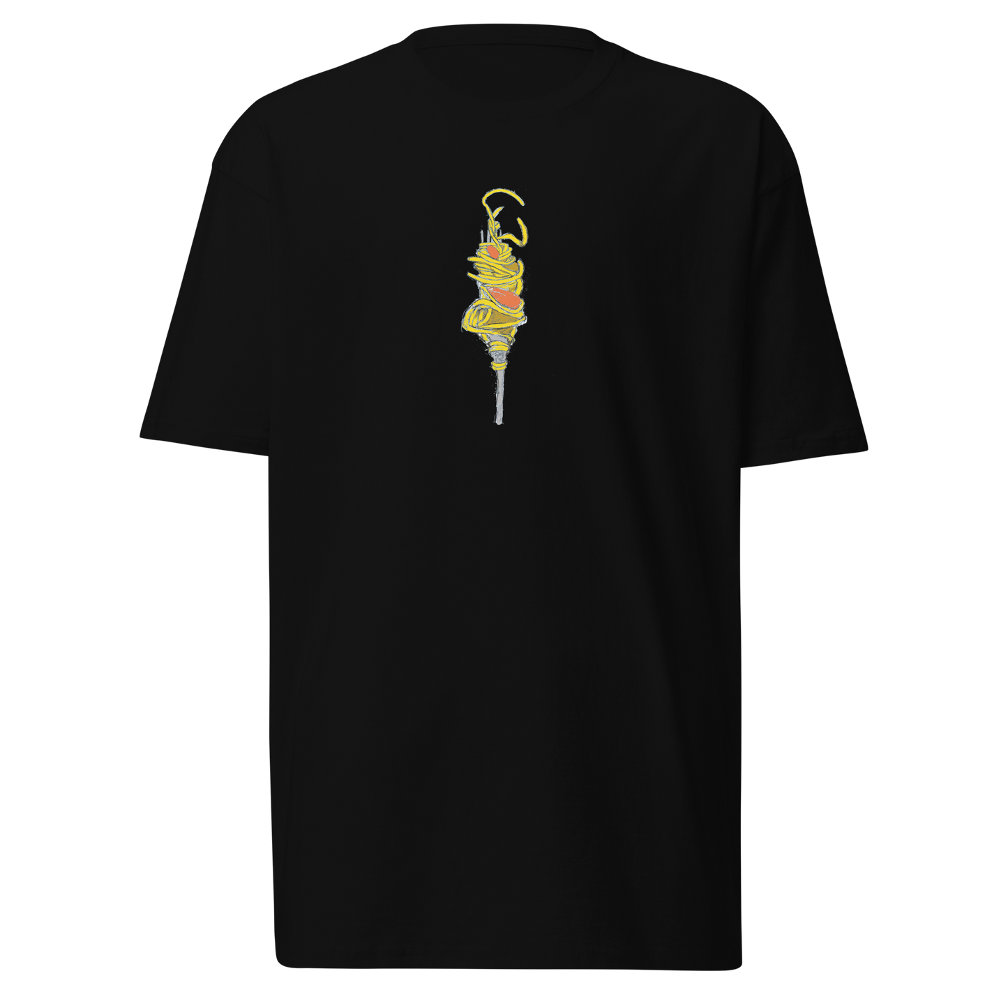 Bucatini t-shirt in black