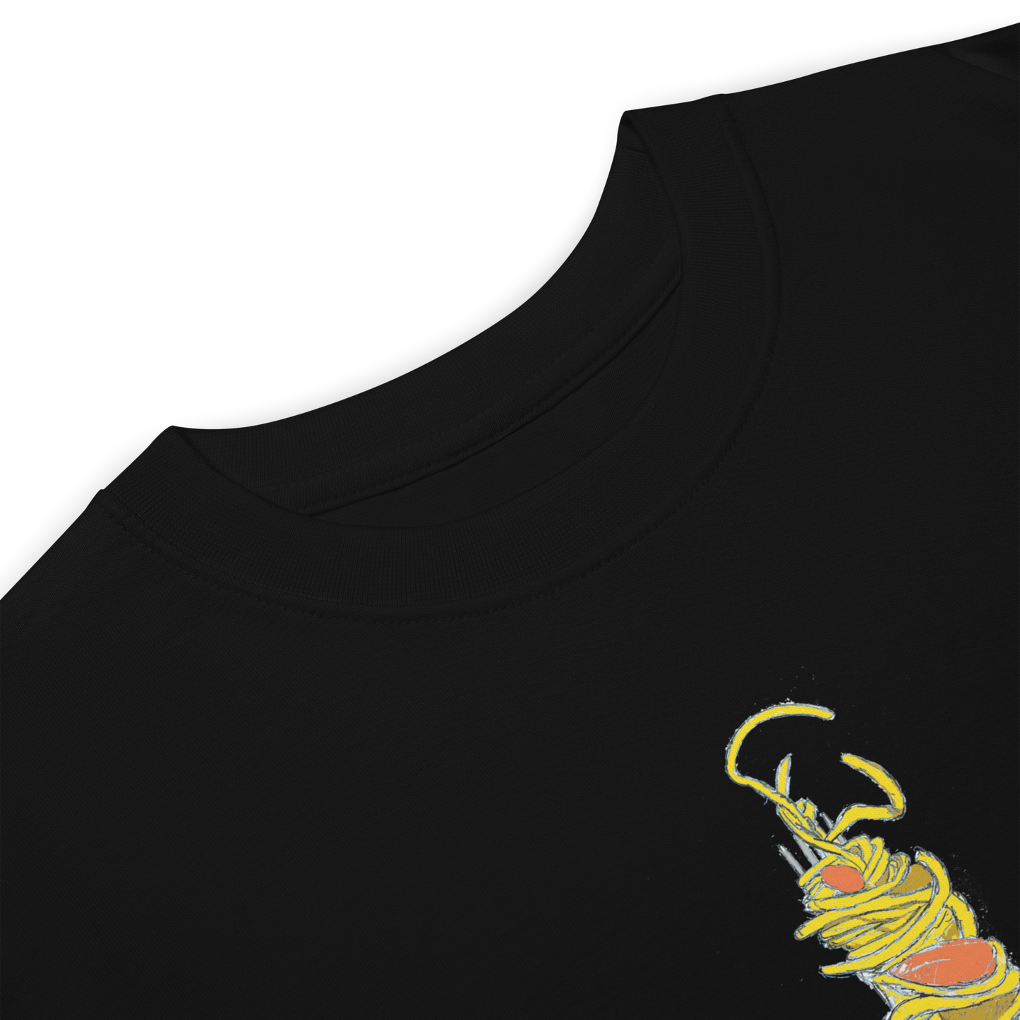 Bucatini t-shirt in black