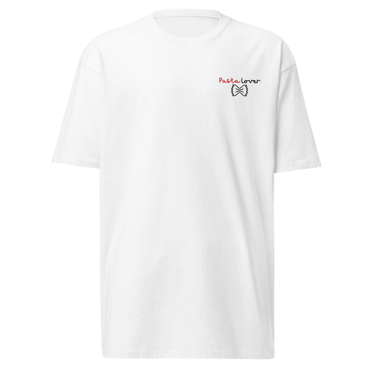 Pasta Lover Embroidered t-shirt in white